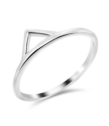 Silver Ring Plain Triangle NSR-212